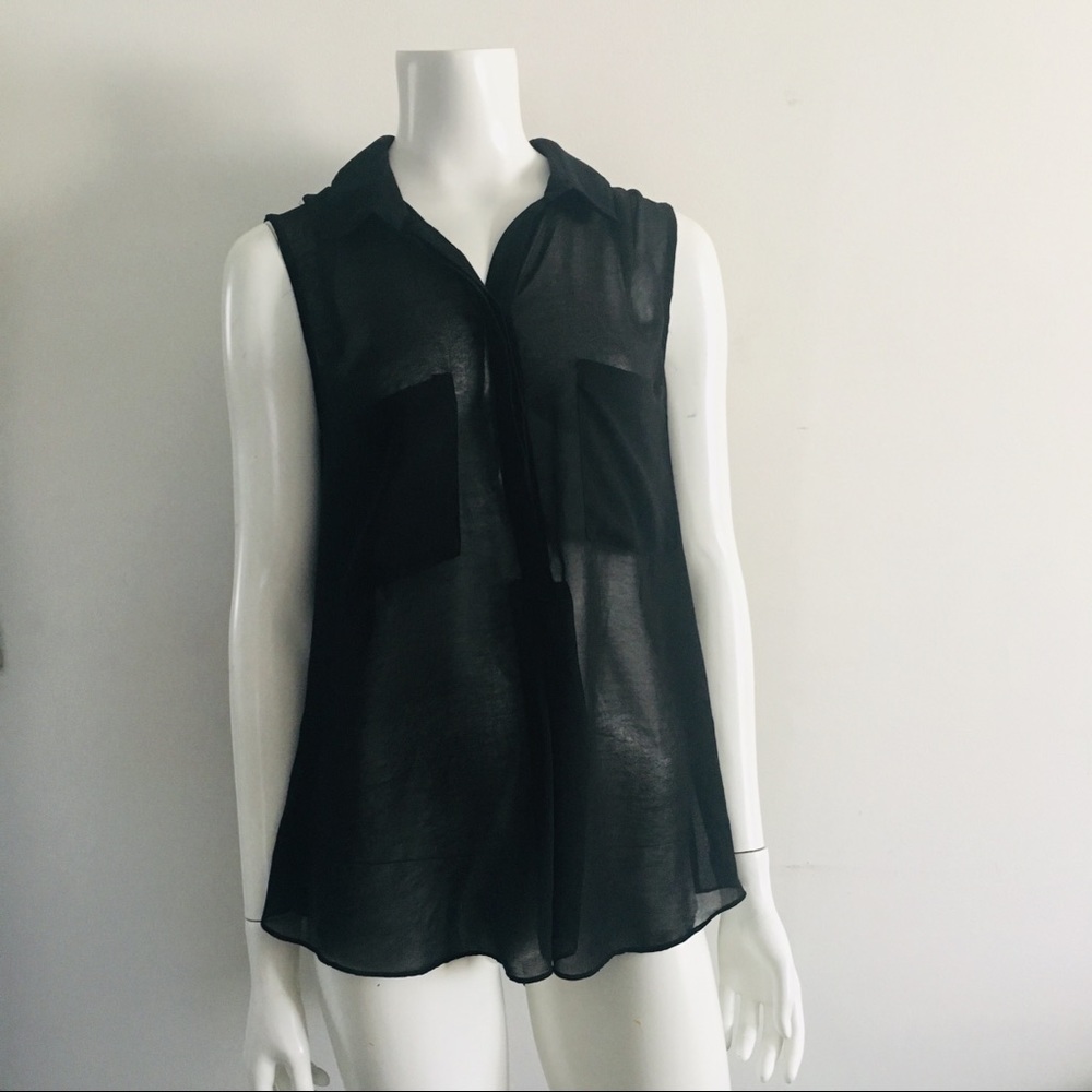 Bcbg Maxazria sheer shirt